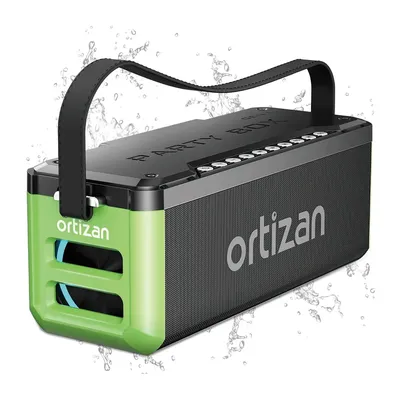 Ortizan Portable Bluetooth Speaker Wireless, 100W Loud Sound for Party,Monstrous Bass, IPX7