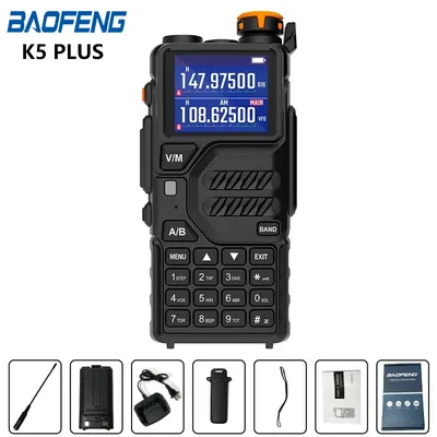 Baofeng K5 PLUS 8W Walkie Talkie AM FM Six-Bands Two Way Radio Wireless Copy Frequency NOAA 999