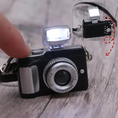 Mini Vintage Camera Model Decoration Photography Props Dollhouse Miniature Digital SLR Camera Dolls