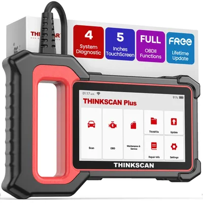 THINKCAR Thinkscan Plus S5 OBD2 Scanner ABS/SRS/ECM/TCM System Auto Vin Diagnostic Scan Tool Car