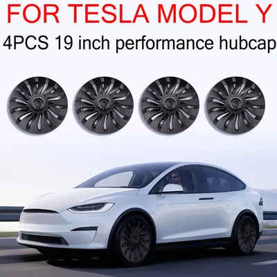 4PCS 19 Inch Performance Hub Cap Replacement Wheel Hubcap Full Rim Cover Accessories For Tesla Model