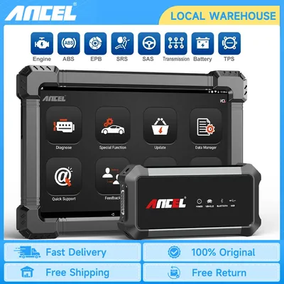 Ancel X7 OBD2 Automotive Scanner Bluetooth Professional IMMO Engine TPMS D.PF ABS SAS Oil Reset Full