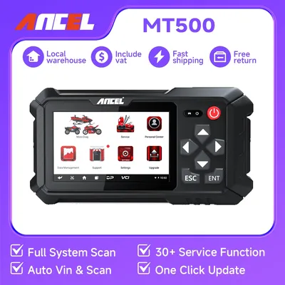 Ancel MT500 Motorcycle Diagnistic Tools Full System Diagnos ECU Coding Motorcycle Analysis for