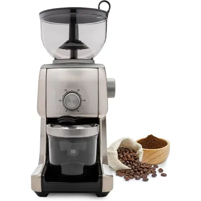 Conical Burr Coffee Grinder 16 Grind Settings Electric Coffee Bean Grinder Die Cast Aluminum Housing