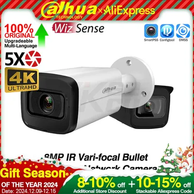 Dahua Original IPC-HFW2841T-ZS IPC-HFW2841T-ZAS 8MP 4K 5X Zoom Bullet WizSense Network IP Camera IR