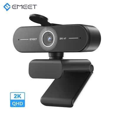 Webcam 2K Streaming EMEET Web Camera 1440P With Microphones Full HD USB PC Camera Live Streaming for