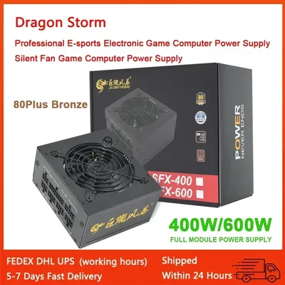 NEW For SFX Micro Full Modular 80Plus Bronze 400W 600W Working 110-230V Gaming PC PSU High