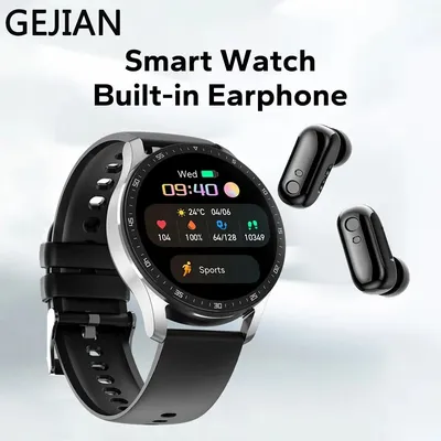 2024 New X10 Headset Smart Watch TWS 2 in 1 Wireless Bluetooth Earphone Blood Pressure Heart Rate