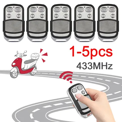 1-5PCS 433mhz Remote Control 4 Button Smart Copy Duplicator Electric Garage Door Gate Remote Cloning