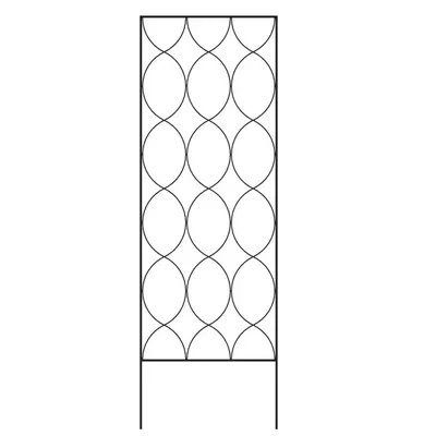 US Garden Essentials，Garden Trellis for Climbing Plants Outdoor，72 in. Glory Trellis in Black