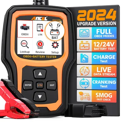 ANCEL AD410 PRO OBD2 Scanner Batterie Test Code Reader Auto Diagnose Werkzeuge Battery Test Check