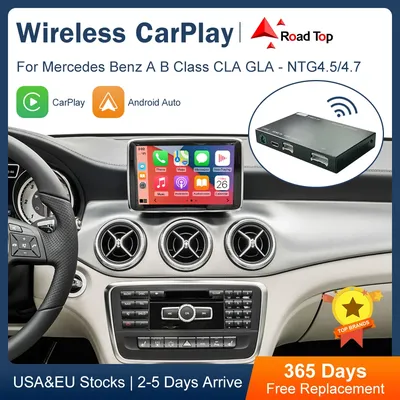 Road Top Wireless CarPlay for Mercedes Benz A-Class W176 B-Class W246 CLA GLA NTG4.5/NTG4.7/NTG5.0