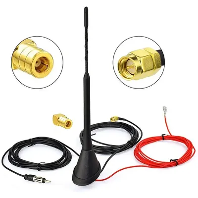 1452-1492 MHz Aerials Amplifier 2 in 1 AM/FM DAB 10 DAB Car Ceiling Antenna Set 12V 58 Cm GPS