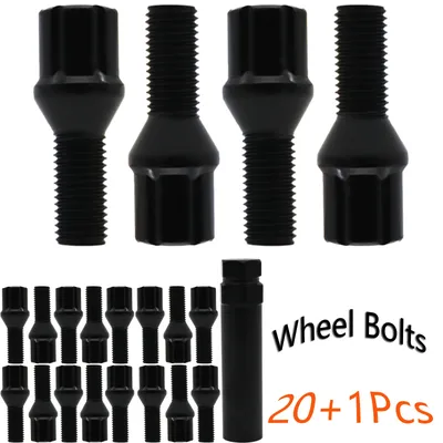 20X Car Wheel Spline Lug Bolts M12x1.5 Wheel Lug Nuts For BMW 1 3 5 6 8series M1 M3 M5 M6 Z3 Z4 Z8 &