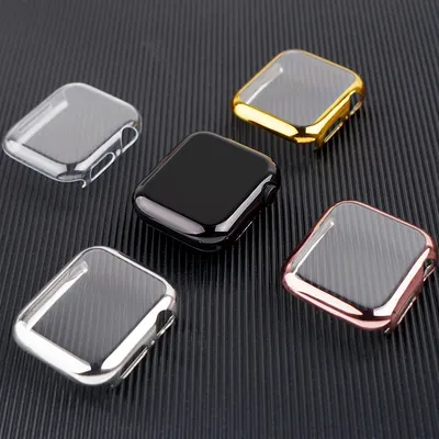 Cover Case For Apple Watch band 45mm 41mm 44mm 40mm 42mm 38mm iwatch 6 se 5 4 3 silicone screen