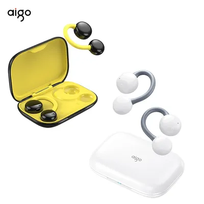 Aigo Ear Clip Wireless Bluetooth Headset Bone Conduction Sports Long Endurance Earphone Bluetooth