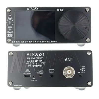 ATS25X1 Full-Band Radio Receiver FM/LW/MW/SSB Receiver with 2.4" Touch Screen Built in Battery with