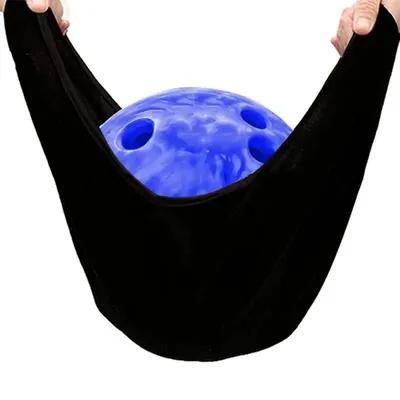 Bowling Ball Seesaw Black Microfiber Bowling Ball Polisher Super Soft & Absorbent See Saw Polisher