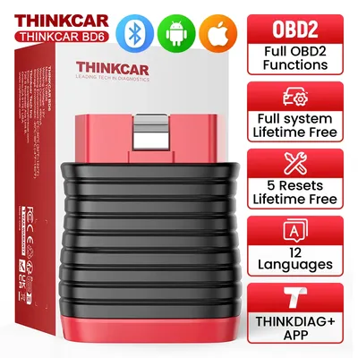 THINKCAR BD6 OBD2 Scanner for all car Auto diagnostic tool full system code reader 5 reset OIL IMMO