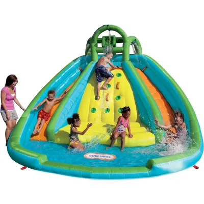 Mountain River Race Inflatable Slide Bouncer Multicolor, 161.00''L x 169.00''W x 103.00''H ---