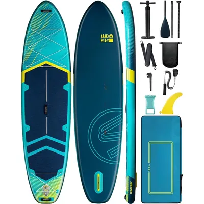 Inflatable Paddle Surf Board US Fin Surfboard 11'6×35” Super Wide Inflatable Stand Up Paddle Board