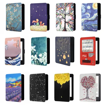 Waterproof Painted Matte Protective Case Skin for New Kindle J9G29R Gen 10 E-book Reader PU Leather