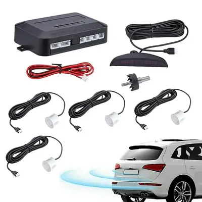 Car Parking Sensor Kit Reverse Radar Sound Alert Indicator Reverse Backup Radar Monitor Detector