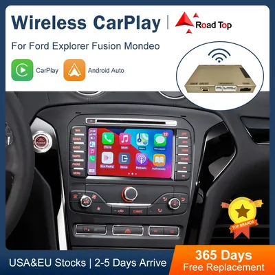 Road Top Decoder Box Wireless CarPlay for Ford Explorer Fusion Mondeo Sync2 With Android Auto