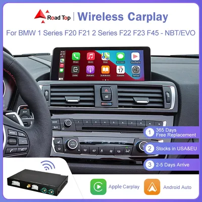 Wireless Apple CarPlay For BMW Series 1 2 F20 F21 F22 F23 F45 2012-2020 NBT EVO with Android Auto