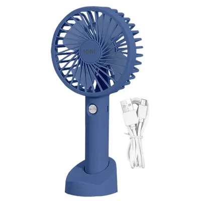 Portable Handheld Fan Desk Fan With Base Small Hand Fan For Outdoors Rechargeable Mini Cooling Fan