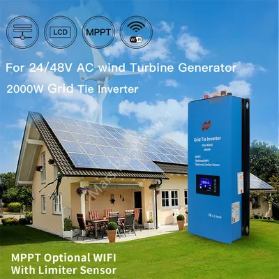 2000W 230V240VAC 45V-90VDC Wind Energy Dedicated 3 Phrase Grid Connected Inverter With Limiter And