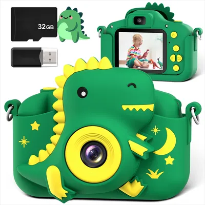 Kids Camera, 2.0" Toddler Digital Camera with 32GB Card, 20MP & 1080P HD Selfie Children's Camera