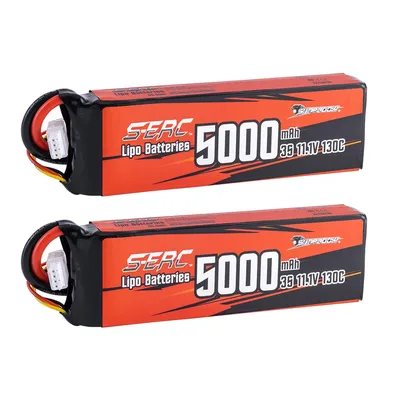 SUNPADOW 3S FPV Lipo Battery 5000mAh 11.1V 130C with EC5 Rechargeable for RC FPV Quadcopter Airplane