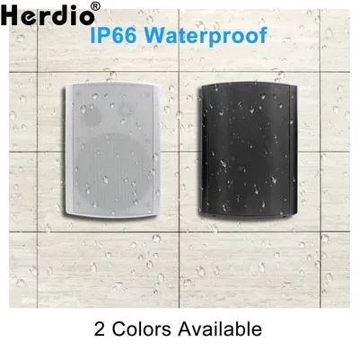 Herdio 6.5 inch Wall Mounted Speaker 400W/pair of Passive Subwoofer ABS Material Sound Box System