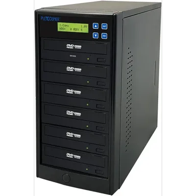 NEW 24X SATA 1 to 5 CD DVD M-Disc Supported Duplicator Writer Copier Tower with Free DVD Video