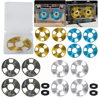 DIY Homemade Making Music Open Reel Cassette Tape Kit Aluminum Reel To Reel Blank Cassette Tape Kit