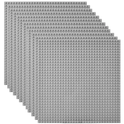 Lekebaby Classic Baseplates Building Base Plates for Building Bricks 100% Compatible with Major