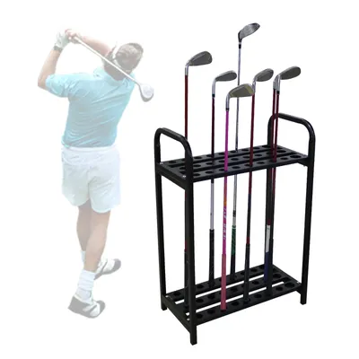 Golf Clubs Holder Display Rack, Easy to Assemble and Disassemble, High Capacity, 27 Holes, Golf