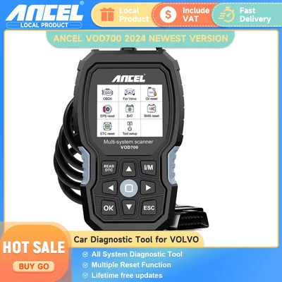 ANCEL VOD700 ODB OBD 2 Diagnostic Tool Full System OBDII Scanner ABS SAS SRS TPMS EPB Oil Reset for