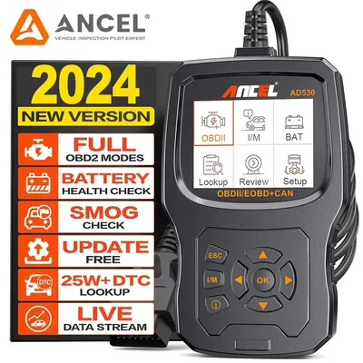 ANCEL AD530 Automotiv OBD2 Scanner Car Code Reader Diagnostic Tool Enhanced Code Definition Upgraded