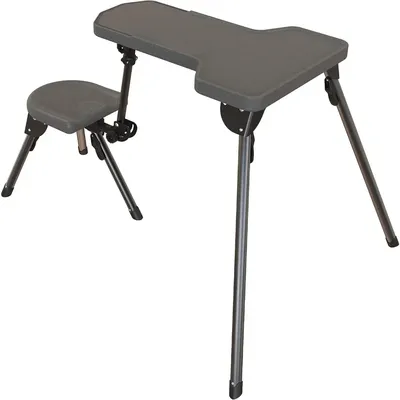 Stable Table Lite with Weatherproof Tabletop, Ambidextrous Seat and Fully Collapsible Design for