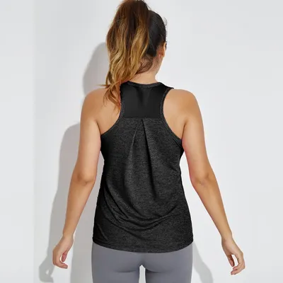 Sleeveless Racerback Workout Yoga Tank Tops Women Running Training Yoga Shirts Gym Top Fitness Sport