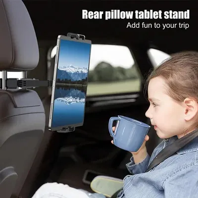 Car Tablet Holder Adjustable Tablet Car Holder Stable Car Tablet Mount Car Headrest Tablet Holder