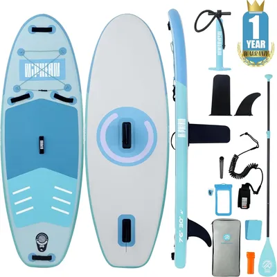 Inflatable Paddle Board with Stable Wing and Durable SUP Accessories, 10’ Inflatable Stand up Paddle