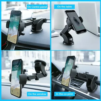 Car Phone Holder Long Rod Telescopic Car Dashboard Suction Cup Type Car-mounted Creative Telescopic