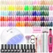 Coscelia 35PCS 7ML Nail Gel Polish Set with Nail Lamp Nail Drill Machine Matte Top Coat and Base