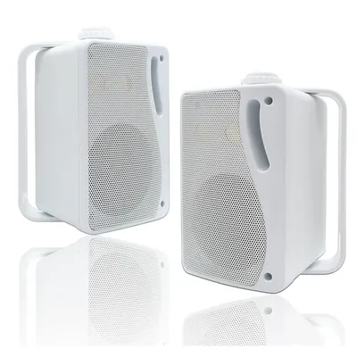 Herdio 3.5 Inch Passive Outdoor Speakers Wired Waterproof 200W 3 Way Premium Mountable Wall Mount