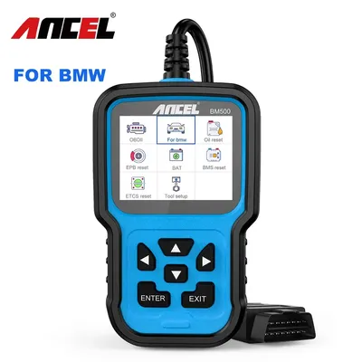 ANCEL BM500 Full System OBD2 Scanner for E93 E65 Airbag EPB SAS TPMS Reset OBD 2 Diagnostic