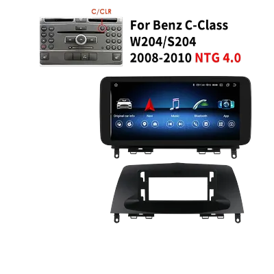 Hizpo 8G+128G 2din Android 13 Car Radio Multimedia Video Player For Mercedes Benz C Classe W204 S204 4.0 2008 2009 2010 GPS Navi