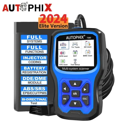 AUTOPHIX 7360 OBD2 Scanner For Toyota All System Automotive Code Reader ABS EPB SRS OIL BAT Reset